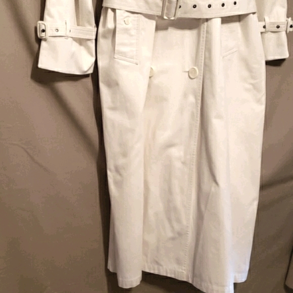 GWC COTTON TRENCH COAT QUALITY LINED SZ 10 - Picture 2 of 8